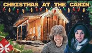 A Cozy Cabin Christmas In The Snowy Woods of Alaska | ASMR
