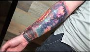 Milky Way Galaxy - Space Theme Tattoo Time Lapse