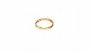 14k Rose Gold Twisted Cable Women's Ring, Size 7
