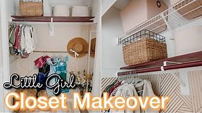 DIY Little Girls Closet Makeover on a Budget