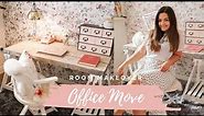 Home office/craft room makeover, reorganize and room tour