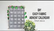 Fabric advent Calendar DIY