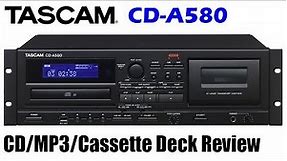 New TASCAM CD-A580 CD/MP3/cassette deck review