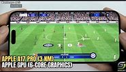 iPhone 15 Pro Max test game EA SPORTS FC MOBILE 24