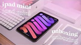 iPad Mini (PURPLE) 💜 + Accessories Unboxing | FIRST LOOK