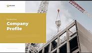 Free Construction Company profile PPT & Google Slides Template