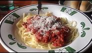 Review: Olive Garden's Spaghetti with Meat Sauce