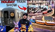 Johny's MTA subway train ride to Grand Central Transit Museum Holiday Train show 2023