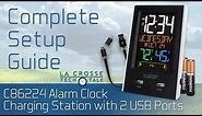 C86224 Alarm Clock Charging Station Setup Guide