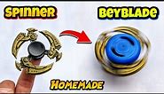 How to make POWERFUL Fidget Spinner METAL Beyblade 🤩