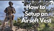 How to set up an Airsoft Tactical Vest / Milsim Plate Carrier!