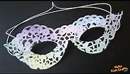 Carnival mask craft | Carnival ideas | How to make a masquerade mask? | Mardi Gras Mask