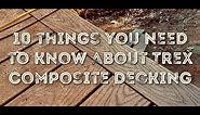 How to install Trex composite decking