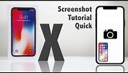 iPhone X - How to take a Screenshot / Picture of the Screen on the iPhone 10