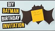 DIY Batman Birthday Invitation