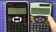 Compare Sharp EL-546X vs EL-520W Calculators functions and featrues