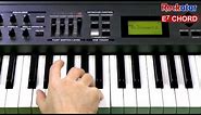 E7 chord on Keyboard