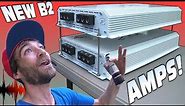 DOUBLE STACK Amplifier Install w/ 10,000 Watts of B2 Audio FALCON Bass Amps + LOUD Subwoofer Demo!!!