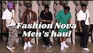 Fashion Nova Men Summer/Fall 2023 clothing Try on haul