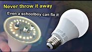 How to DISASSEMBLE and REPAIR an LED lamp WITHOUT A SOLDERING IRON Do-it-yourself LED lamp repair
