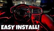 THE BEST INTERIOR LIGHTS: HOW TO INSTALL THE EL WIRE INTERIOR LIGHTS ON THE DODGE CHARGER