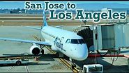 Full Flight: Alaska SkyWest E175 San Jose to Los Angeles (SJC-LAX)