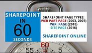 What's The Difference Between A SharePoint Web Part Page, Wiki Page, And Site Page?