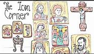 Reading Icons 3: The How-Tos of an Icon Corner (Pencils & Prayer Ropes)