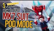 LEGO How to build Ironman MK7 suit POD MODE