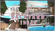 Bloxburg | 4 Aesthetic Backyards ideas