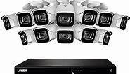 Lorex Fusion 4K Security Camera System w/ 3TB NVR - 16 Channel Wired Home Security System w/ 12 Metal Cameras - Motion Detection, Color Night Vision, Weatherproof Surveillance
