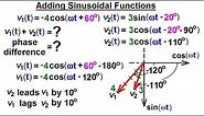 Electrical Engineering: Ch 10 Alternating Voltages & Phasors (7 of 82) Adding Sinusoidal Functions