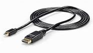 StarTech.com 6ft (2m) Mini DisplayPort to DisplayPort 1.2 Cable - 4K x 2K UHD Mini DisplayPort to DisplayPort Adapter Cable - Mini DP to DP Cable for Monitor - mDP to DP Converter Cord (MDP2DPMM6)