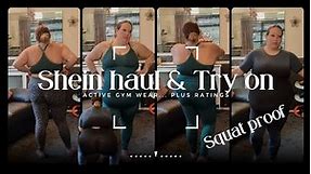 SHEIN HAUL & TRY ON | Plus size active gym wear & Ratings