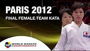 (1/2) Karate Japan vs Italy. Final Female Team Kata. WKF World Karate Championships 2012