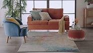 Nourison Celestial Sealife Multicolor 5 ft. x 5 ft. Abstract Modern Round Area Rug 362254