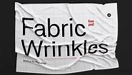 Free Fabric Wrinkled Mockup