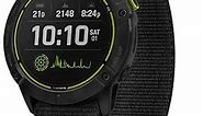 Garmin Enduro, Ultraperformance Multisport GPS Watch with Solar Charging Capabilities, Battery Life Up to 80 Hours in GPS Mode, Carbon Gray DLC Titanium with Black UltraFit Nylon Band