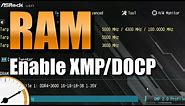 How to enable XMP/DOCP