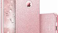 ESR iPhone 7 Case, Bling Glitter Sparkle Three Layer Shockproof Soft TPU Outer Cover + Hard PC Inner Protective Shell Skin for Apple 4.7" iPhone 7 (Rose Gold)