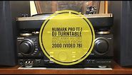 Aiwa AV-D67 Receiver and Numark Pro TT1 Special Edition Turntable from the early 2000’s