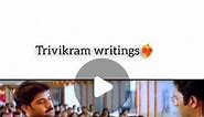 Rao's collage memes adda on Instagram: "Vc @cinema__vaadu Just trivikram writings ❤️‍🔥💗 #nuvvenuvvemovie #trivkramsrinivas #trivikram ta"