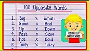 Opposite Words | 100 Opposite Words | Opposite Word | Opposite words in English | अपोजिट वर्डस