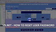 VB NET - RESET PASSWORD AFTER LOGIN SYSTEM WITH DATABASE