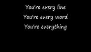 Everything with Lyrics Michael Buble