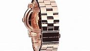 Marc Jacobs White Dial Rose Gold-Tone Stainless Steel Ladies Watch MBM3077