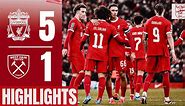 Szoboszlai Stunner, Salah, Gakpo & Curtis Jones Solo Goal! | Liverpool 5-1 West Ham | Highlights