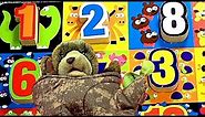 Learn Numbers with Tree Bear! Crazy Counting Mix-Up Puzzle. Numbers 1-20.