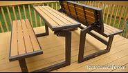 Awesome Convertable Picnic Table / Bench Review