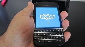 Skype for Blackberry Q10 Z10 Z30 Q5 Z3 Passport Leap Classic (review and demo)